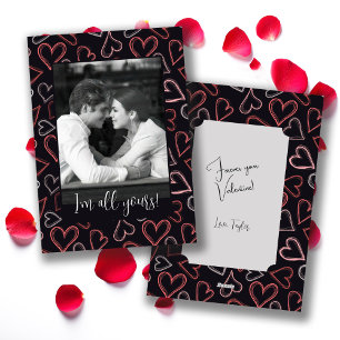 All Yours Romantic Couple Photo Valentine Holiday Card