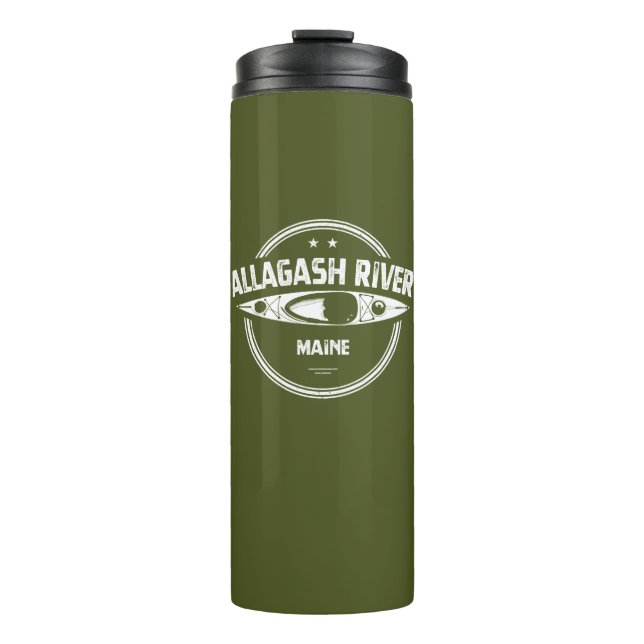 Allagash River Maine Kayak Thermal Tumbler (Front)