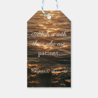 allah is with those who are patient. gift tags