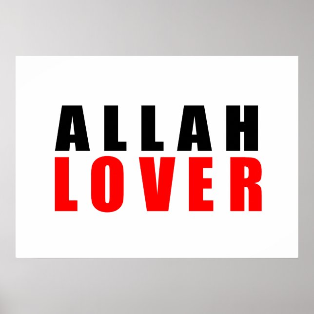 Allah lover poster (Front)