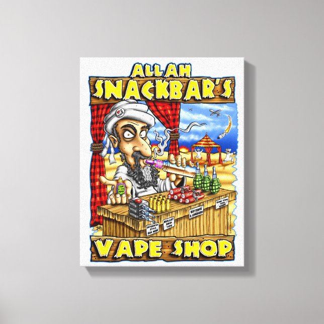 Allah Snackbar's Vape Shop Quality Print (Front)