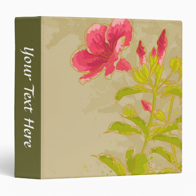 Allamanda Flower On Toned Background Binder (Front/Spine)