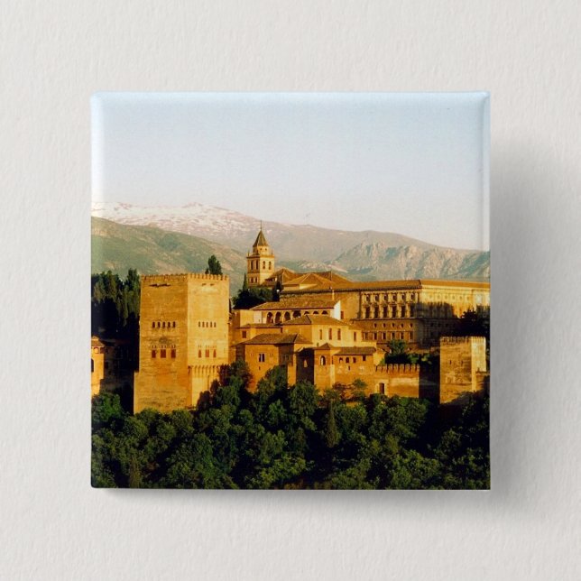 allambra 2 inch square button (Front)