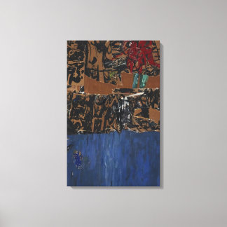 Allan Kaprow - Blue Blue Blue Canvas Print