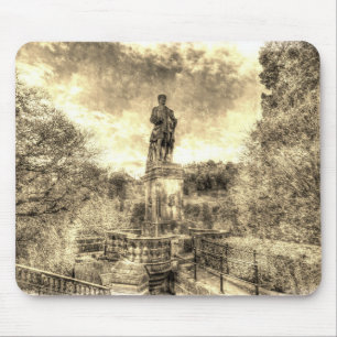 Allan Ramsey And Edinburgh Castle Vintage Mouse Pad