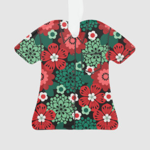 Allana Garden Floral Hawaïen Aloha Shirt - Rouge