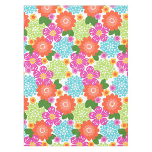 Allana Garden Hawaiian Graphical Floral - Brights Tablecloth