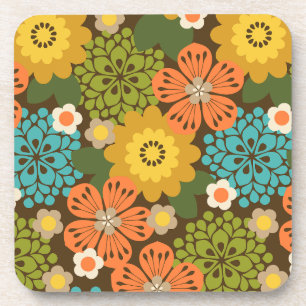 Allana Garden Hawaiian Graphical Floral - Warm Coaster
