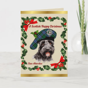Allardice Scottie Dog Personalized Xmas Card