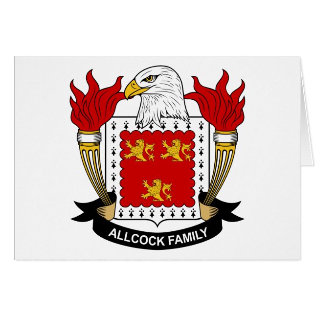 Allcock Family Crest (Front Horizontal)