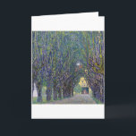 Allee at Schloss Kammer, Gustav Klimt Card<br><div class="desc">Gustav Klimt (July 14, 1862 – February 6, 1918) was an Austrian symbolist painter and one of the most prominent members of the Vienna Secession movement. Klimt is noted for his paintings, murals, sketches, and other objets d'art. In addition to his figurative works, which include allegories and portraits, he painted...</div>