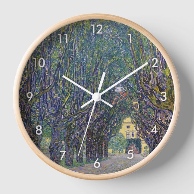 Allee at Schloss Kammer, Gustav Klimt Clock (Front)