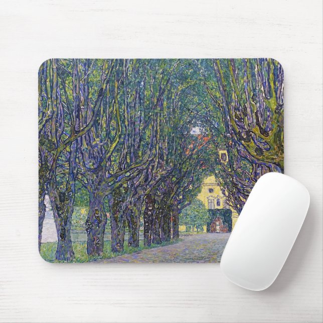 Allee at Schloss Kammer, Gustav Klimt Mouse Pad (With Mouse)