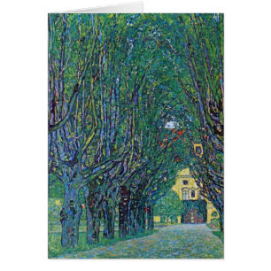 Allée dans le parc du château de Kammer de Gustav 