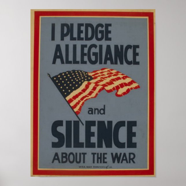 Allégeance des engagements - affiche de 1941 (Devant)