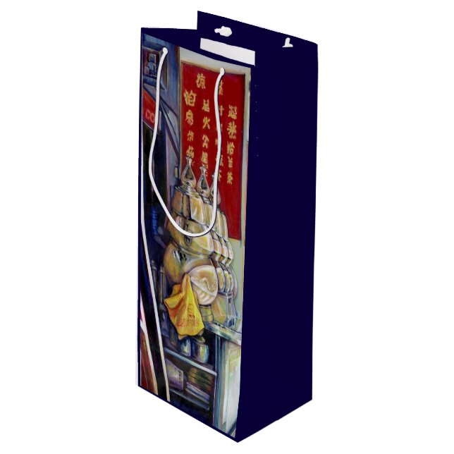 Allegedly Probabilistic Wine Gift Bag (Front Angled)