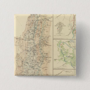 Alleghanies, Valley of Virginia 2 Inch Square Button