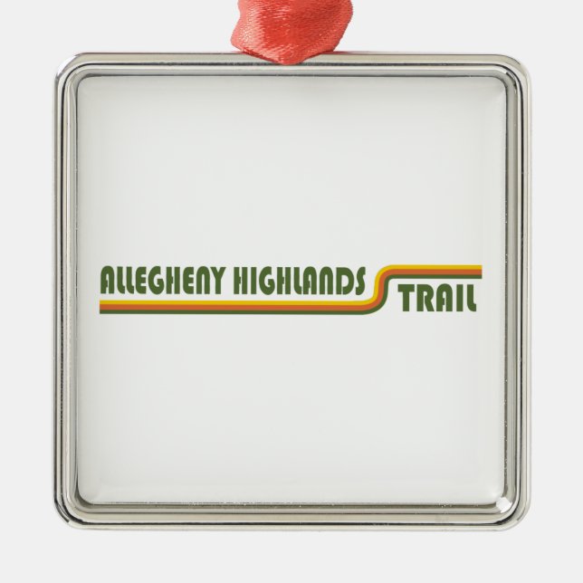 Allegheny Highlands Trail Metal Ornament (Front)