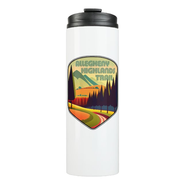 Allegheny Highlands Trail West Virginia Colours Thermal Tumbler (Front)