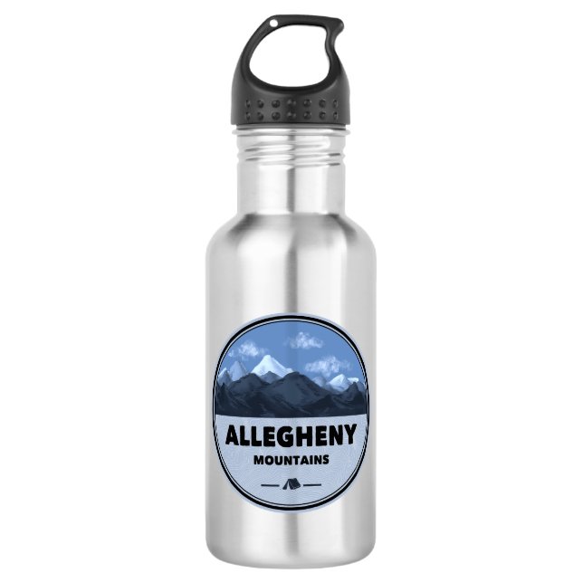 Allegheny Mountains Camping 532 Ml Water Bottle (Front)