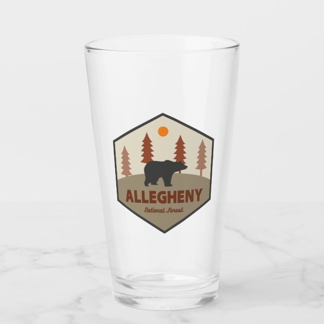 Allegheny National Forest Bear Glass (Front)