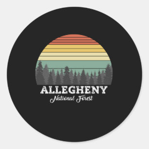 ALLEGHENY National Forest PENNSYLVANIA Classic Round Sticker