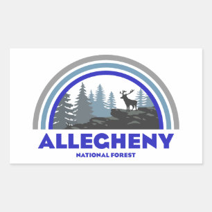 Allegheny National Forest Rainbow Deer Sticker