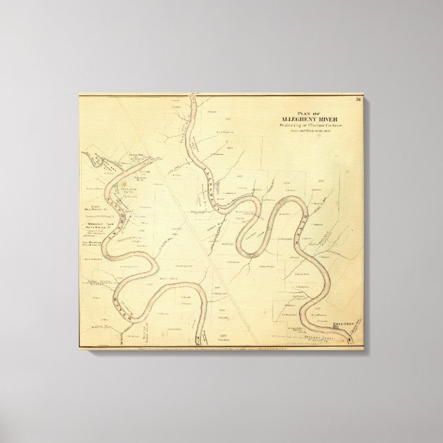 Allegheny River Canvas Print (Front)