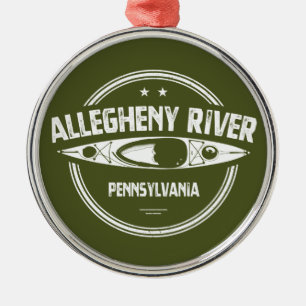 Allegheny River, Pennsylvania Metal Ornament