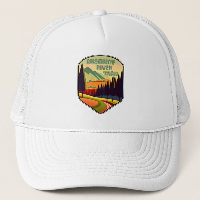 Allegheny River Trail Colours Trucker Hat (Front)