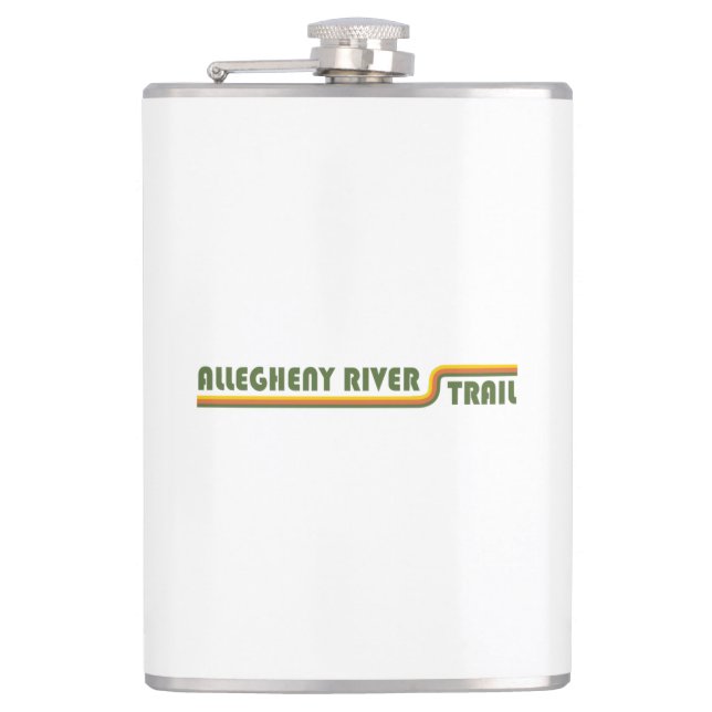 Allegheny River Trail Hip Flask (Front)
