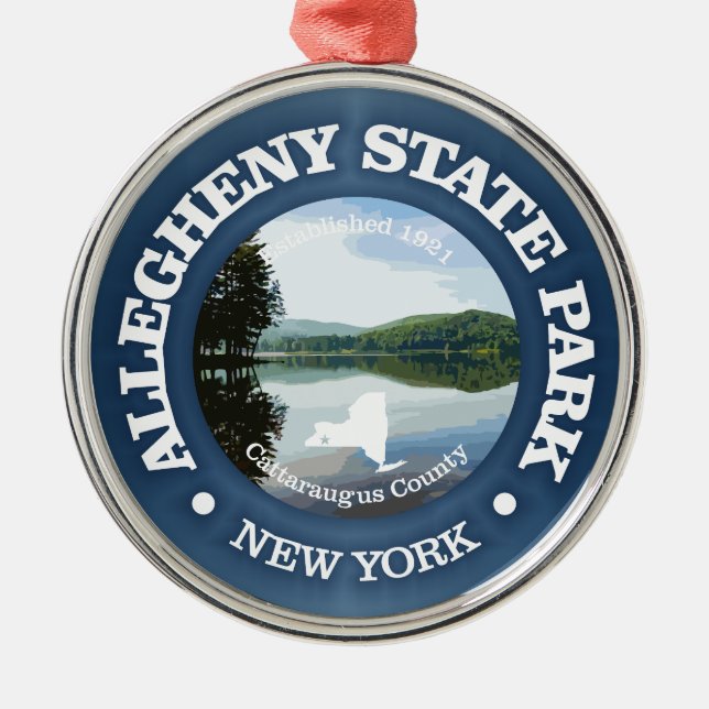 Allegheny State Park (SP) Metal Ornament (Front)