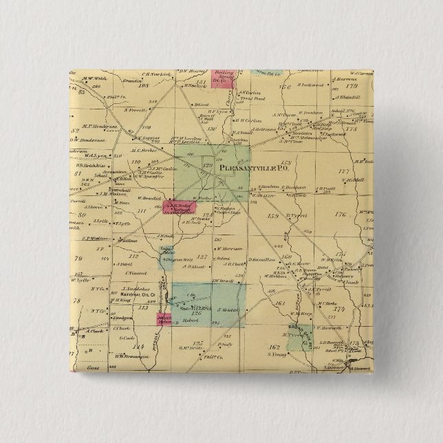 Allegheny Township 2 Inch Square Button (Front)