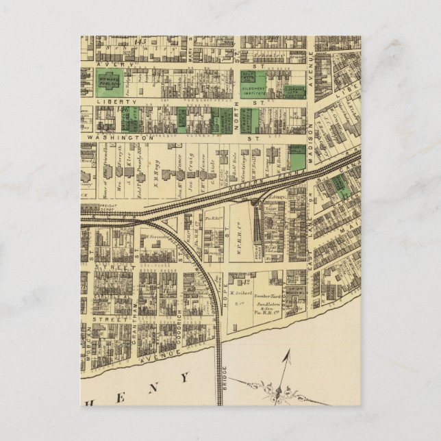 Allegheny ward 4 postcard (Front)