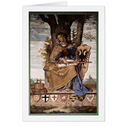 Allegorical Figure Of Germania By Veit Philipp Card