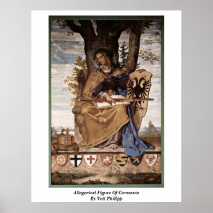 Allegorical Figure Of Germania By Veit Philipp Poster