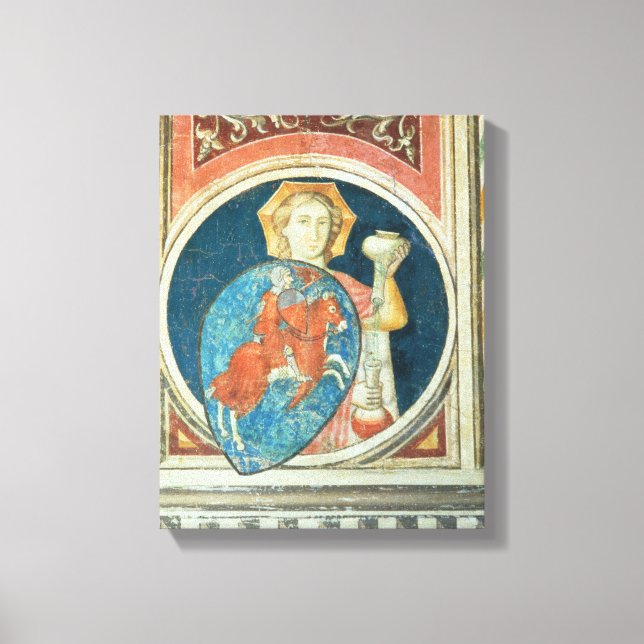 Allegorical figure of Temperance, one of several d Canvas Print (Front)