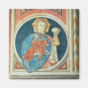 Allegorical figure of Temperance, one of several d Magnet