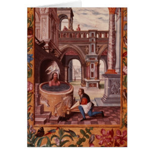 Allegorical illustration of an Alchemist at
