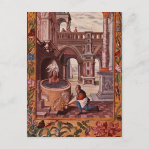 Allegorical illustration of an Alchemist at Postcard
