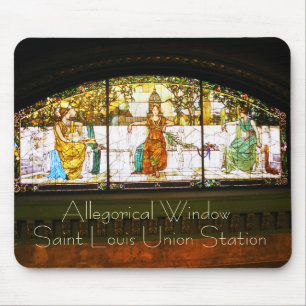 Allegorical Window - ST Louis Union Station Mouse Pad