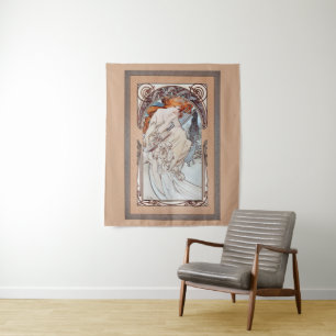 Allegorie de la Musique by Alphonse Mucha Tapestry