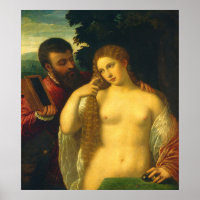 Allégorie de l'Amour - Poster d'Art fin du Titien