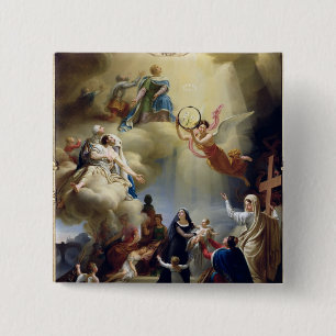 Allegory in Honour of the Birth of Henri de 2 Inch Square Button