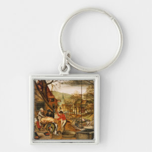 Allegory of Autumn Keychain