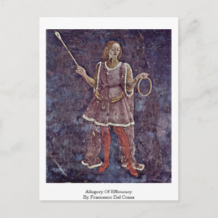 Allegory Of Efficiency By Francesco Del Cossa Postcard