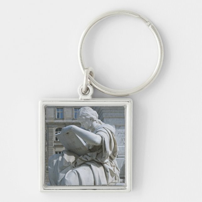 Allegory of History of Schiller Monument in Berlin Keychain (Front)