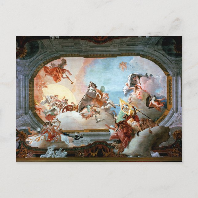 Allegory of Marriage of Rezzonico to Savorgnan Postcard (Front)