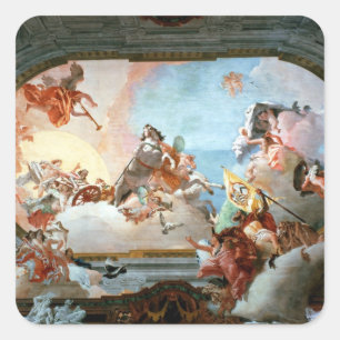 Allegory of Marriage of Rezzonico to Savorgnan Square Sticker