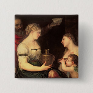 Allegory of Married life 2 Inch Square Button